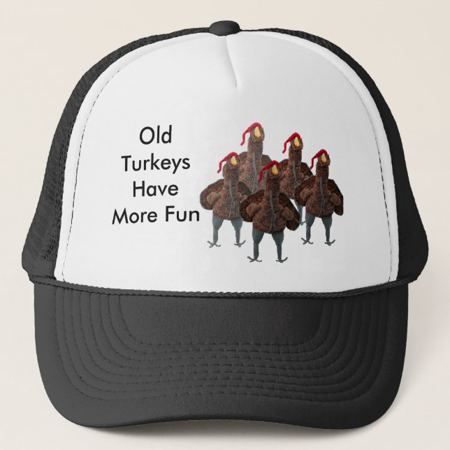 Mary Sue's Turkey Outfits Trucker Hat (Front)