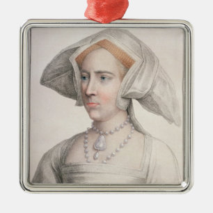 Mary Tudor (1516-58) engraved by Francesco Bartolo Metal Tree Decoration