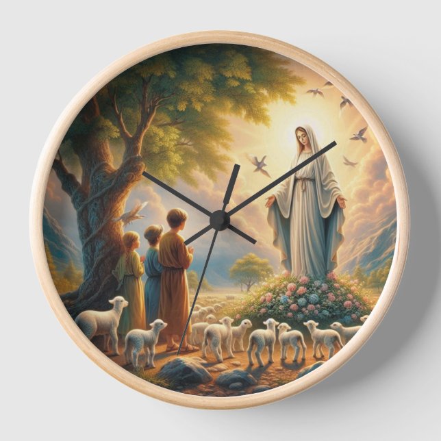 Mary Virgin Jesus Clock (Front)