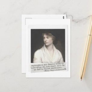 Mary Wollstonecraft Quote - Great Women in History Postcard