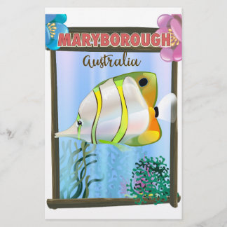 Maryborough Australia Tropical travel poster Stationery