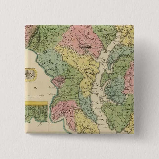 Maryland 15 Cm Square Badge (Front)