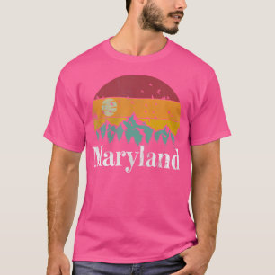 Maryland 70S 80S Retro Vintage Mountain Ski Hiking T-Shirt