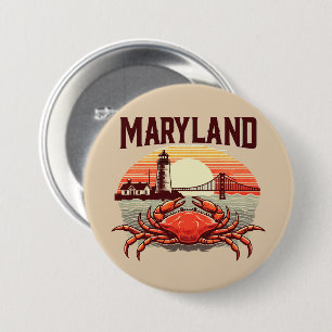 Maryland 7.5 Cm Round Badge