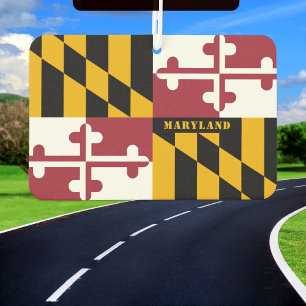 Maryland air freshener, car fresh, Maryland Flag Car Air Freshener