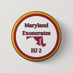 Maryland Alleged Witch Exoneration Button