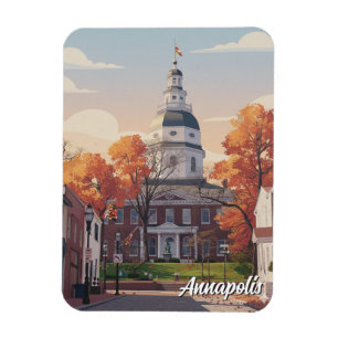 Maryland Annapolis Travel Magnet
