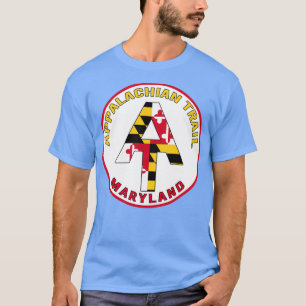Maryland Appalachian Trail White Background with W T-Shirt