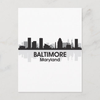 Maryland Baltimore Skyline Postcard