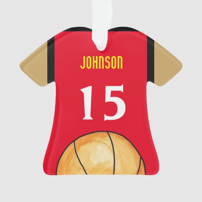 Maryland Basketball Jersey Ornament (Front)