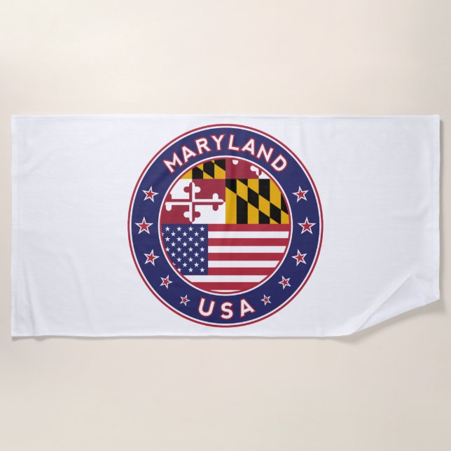 Maryland Beach Towel (Front)