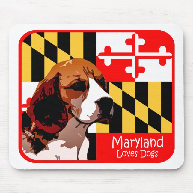 Maryland Beagle Mouse Mat (Front)