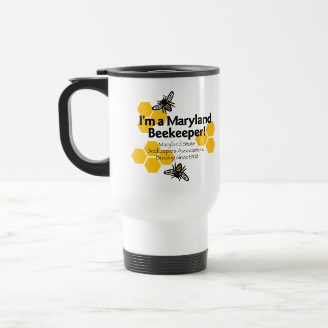 Maryland Beekeepers Association Travel Mug (Left)