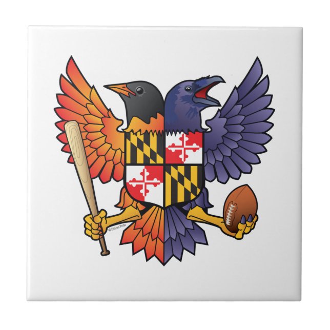 Maryland Birdland Crest Tile (Front)