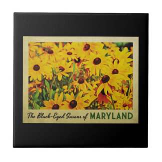 Maryland Black-Eyed Susans Tile