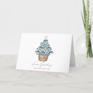Maryland Blue Crab Christmas Tree Holiday Card