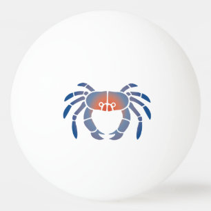 Maryland Blue Crab Coastal Design Ping Pong Ball