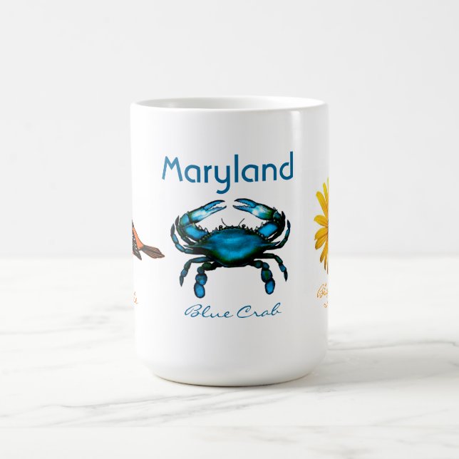 Maryland, Blue Crab Coffee Mug (Center)