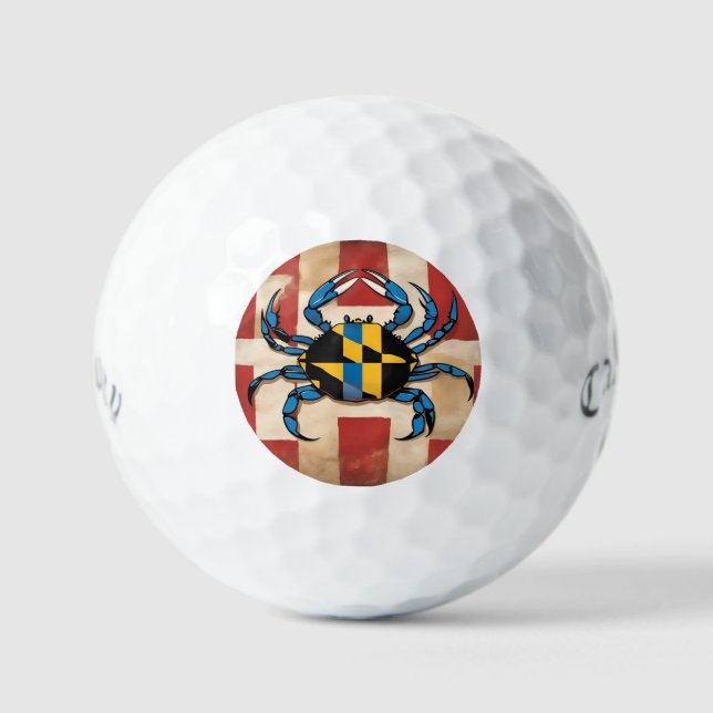 Maryland Blue Crab Golf Balls (Front)