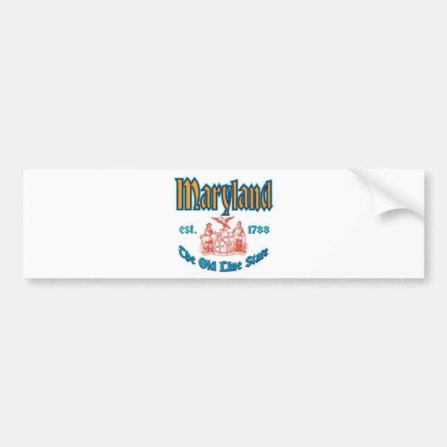 Maryland Bumper Sticker (Front)