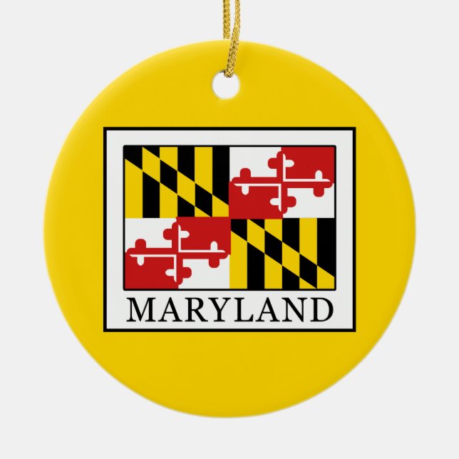 Maryland Ceramic Tree Decoration (Front)