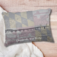 Maryland Chesapeake Bay Bridge Accent Throw Pillow