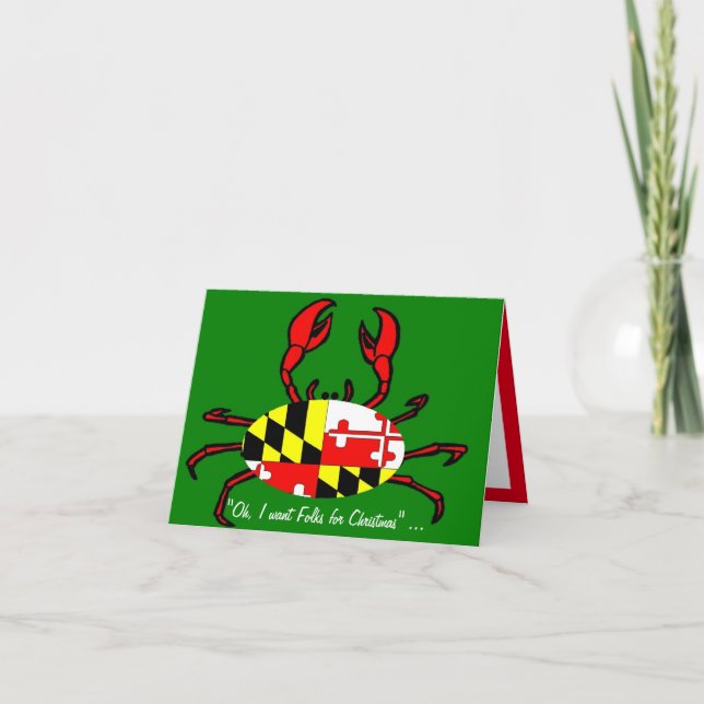Maryland Christmas Holiday Card (Front)