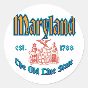 Maryland Classic Round Sticker