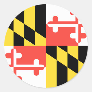 MARYLAND CLASSIC ROUND STICKER