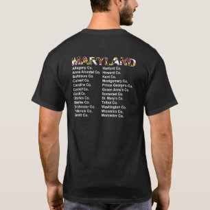 Maryland Counties Concert Style shirt