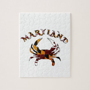 Maryland Crab Flag Jigsaw Puzzle