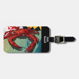 Maryland Crab Flag Luggage Tag