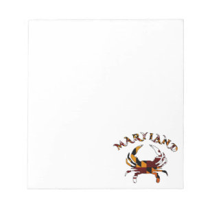 Maryland Crab Flag Notepad