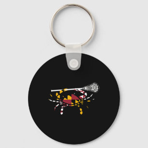 Maryland Crab Lacrosse Boys Stick Lax Sister Broth Key Ring