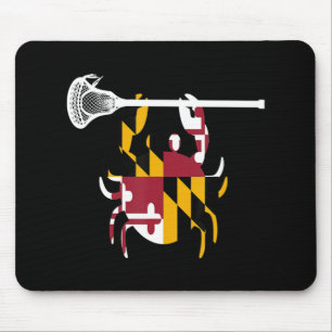 Maryland Crab Lacrosse Boys Stick LAX Sister Broth Mouse Mat