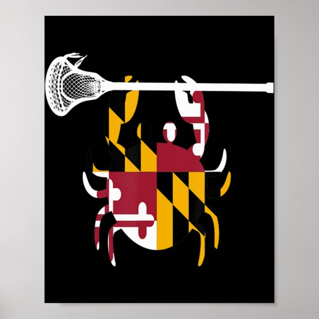 Maryland Crab Lacrosse Boys Stick LAX Sister Broth Poster (Front)