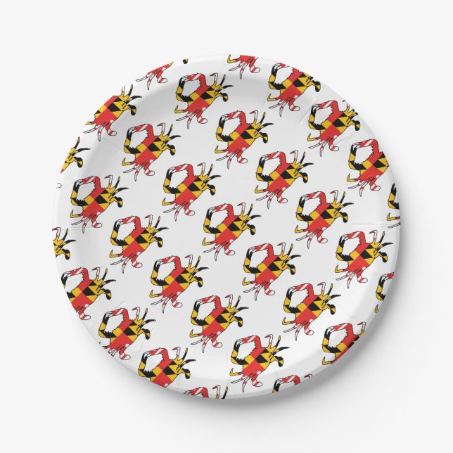 Maryland Crab Paper Plate (Front)