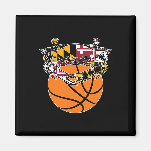 Maryland Crab State Pride Flag Gift - Bysketbyll A Magnet (Front)