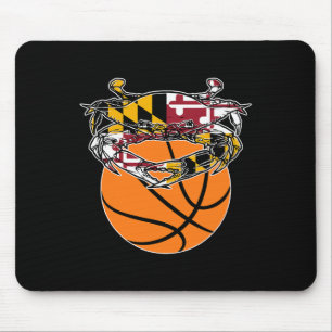 Maryland Crab State Pride Flag Gift - Bysketbyll A Mouse Mat