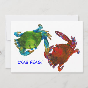 Maryland Crabs Before and After Invitation