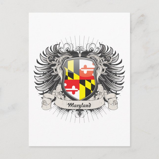 Maryland Crest Postcard (Front)