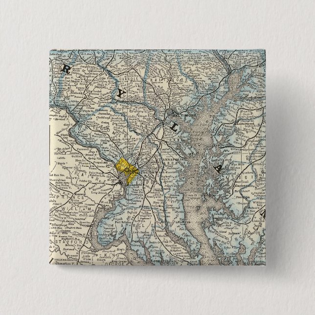 Maryland, DC, and Delaware 15 Cm Square Badge (Front)