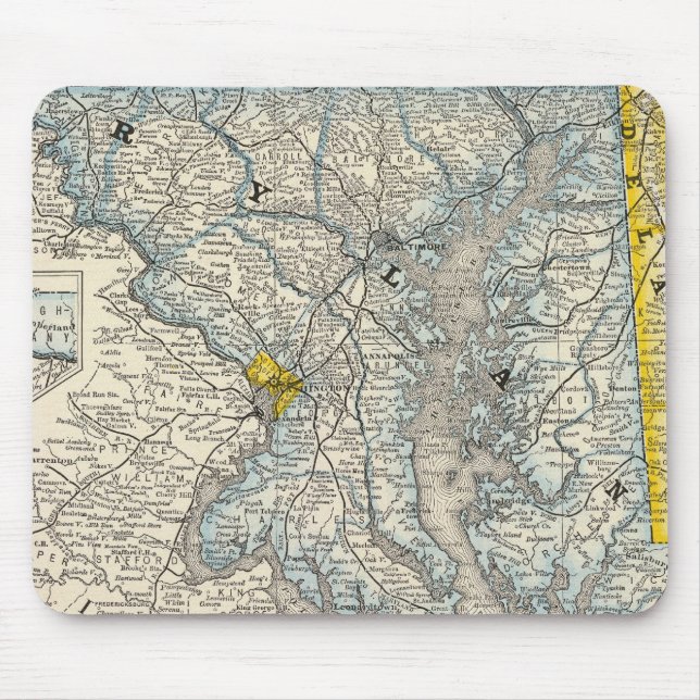 Maryland, DC, and Delaware Mouse Mat (Front)