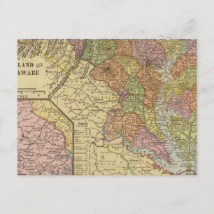 Maryland, Delaware Postcard