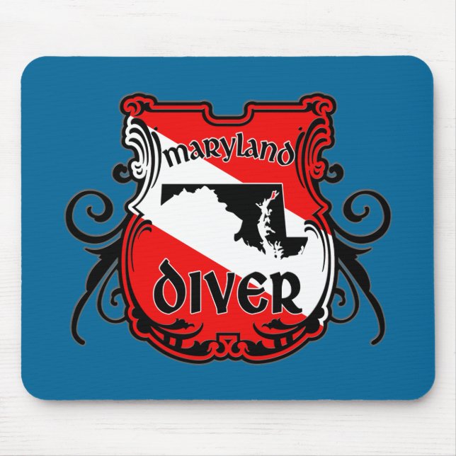 Maryland Diver Mouse Mat (Front)