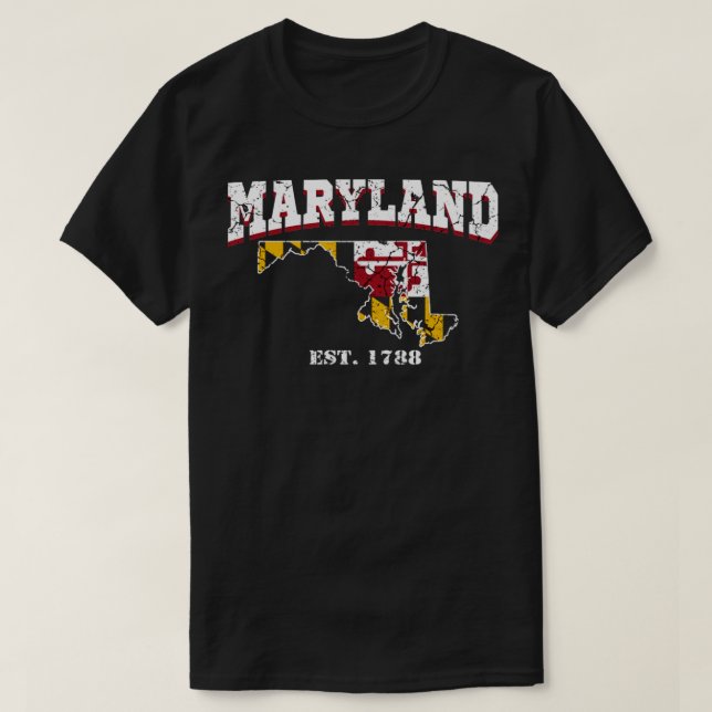 Maryland est 1788 T-Shirt (Design Front)