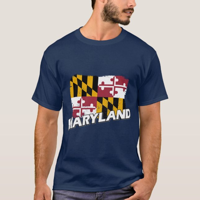 Maryland flag 1 T-Shirt (Front)