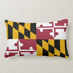 Maryland flag, American state flag Throw Pillow