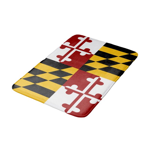 Maryland flag bath mat (Angled)