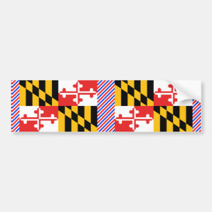 Maryland Flag Bumper Sticker